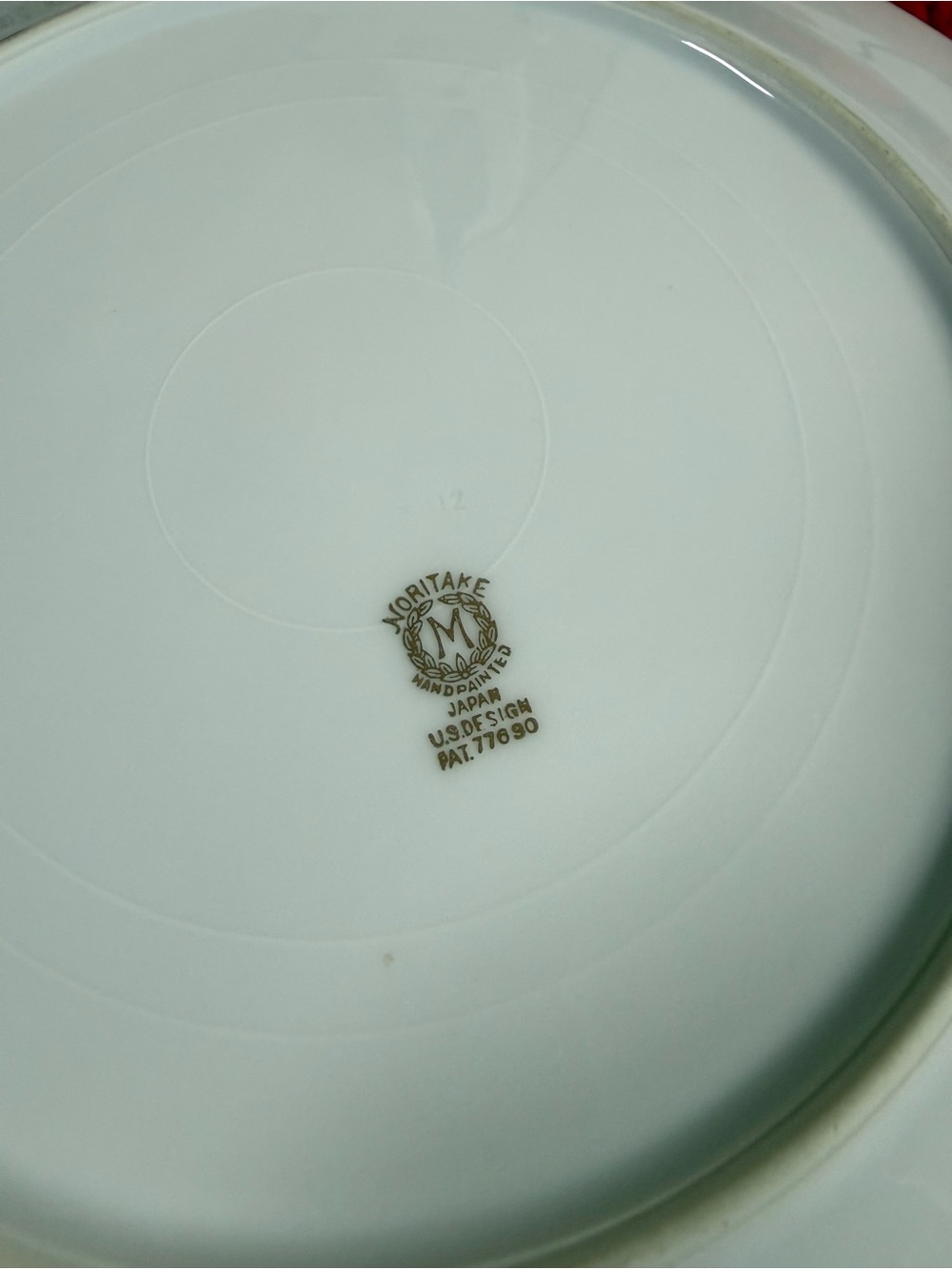 Noritake White and Gold Porcelain Tea Cup with Matching Plate Set - Picture 3 of 8
